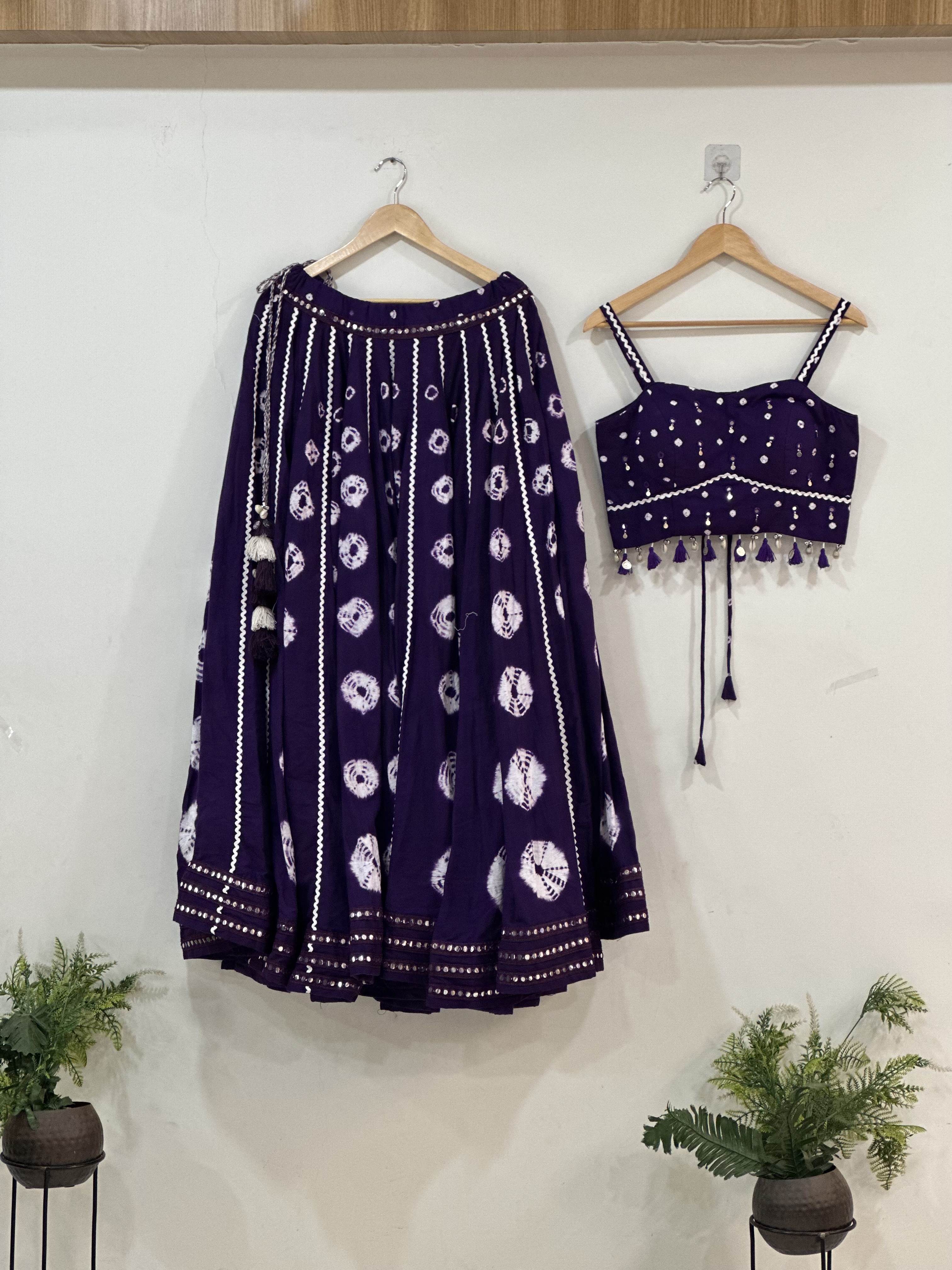 Purple co ord chaniyacholi