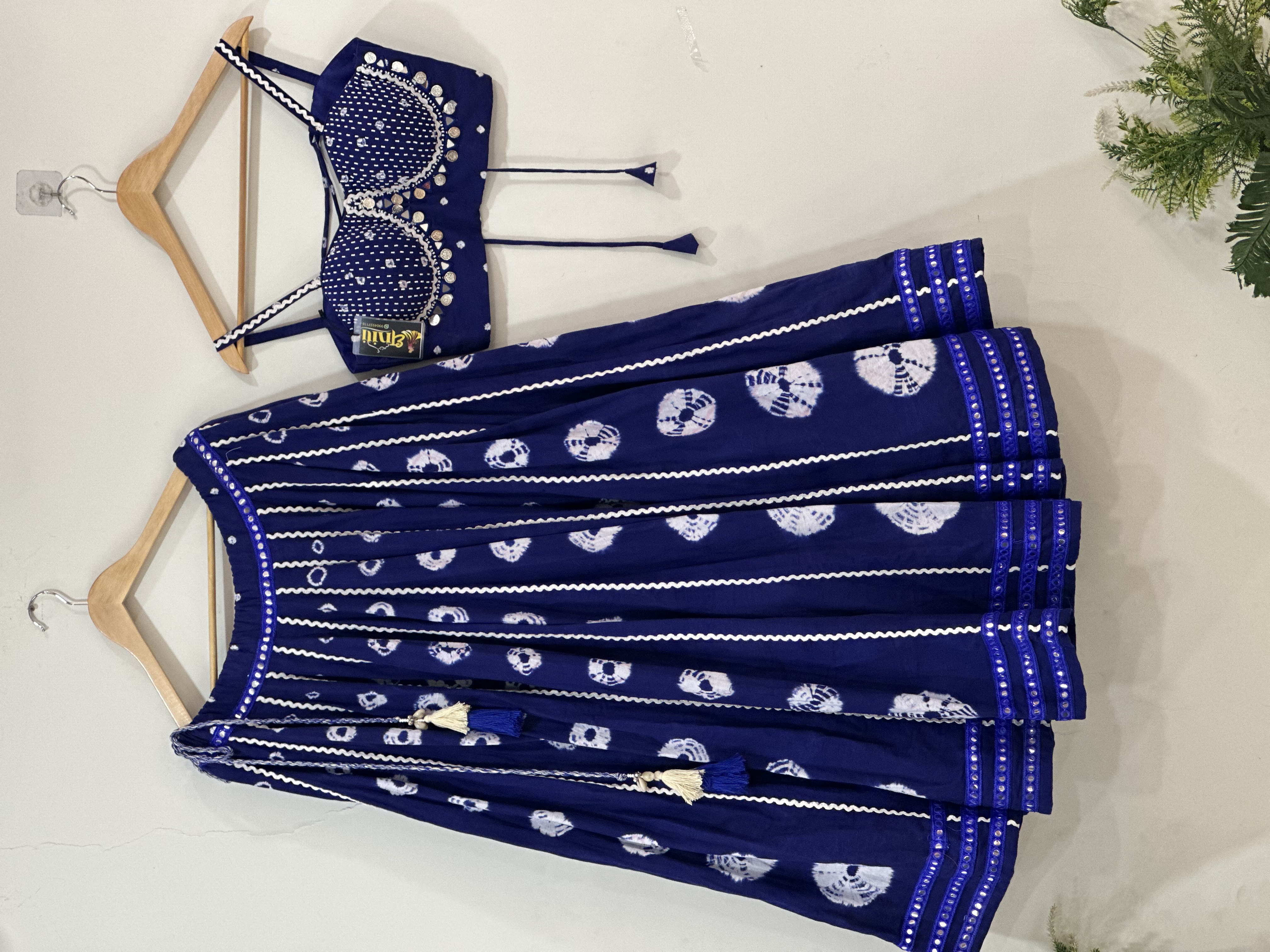 Blue cord set Chaniya choli