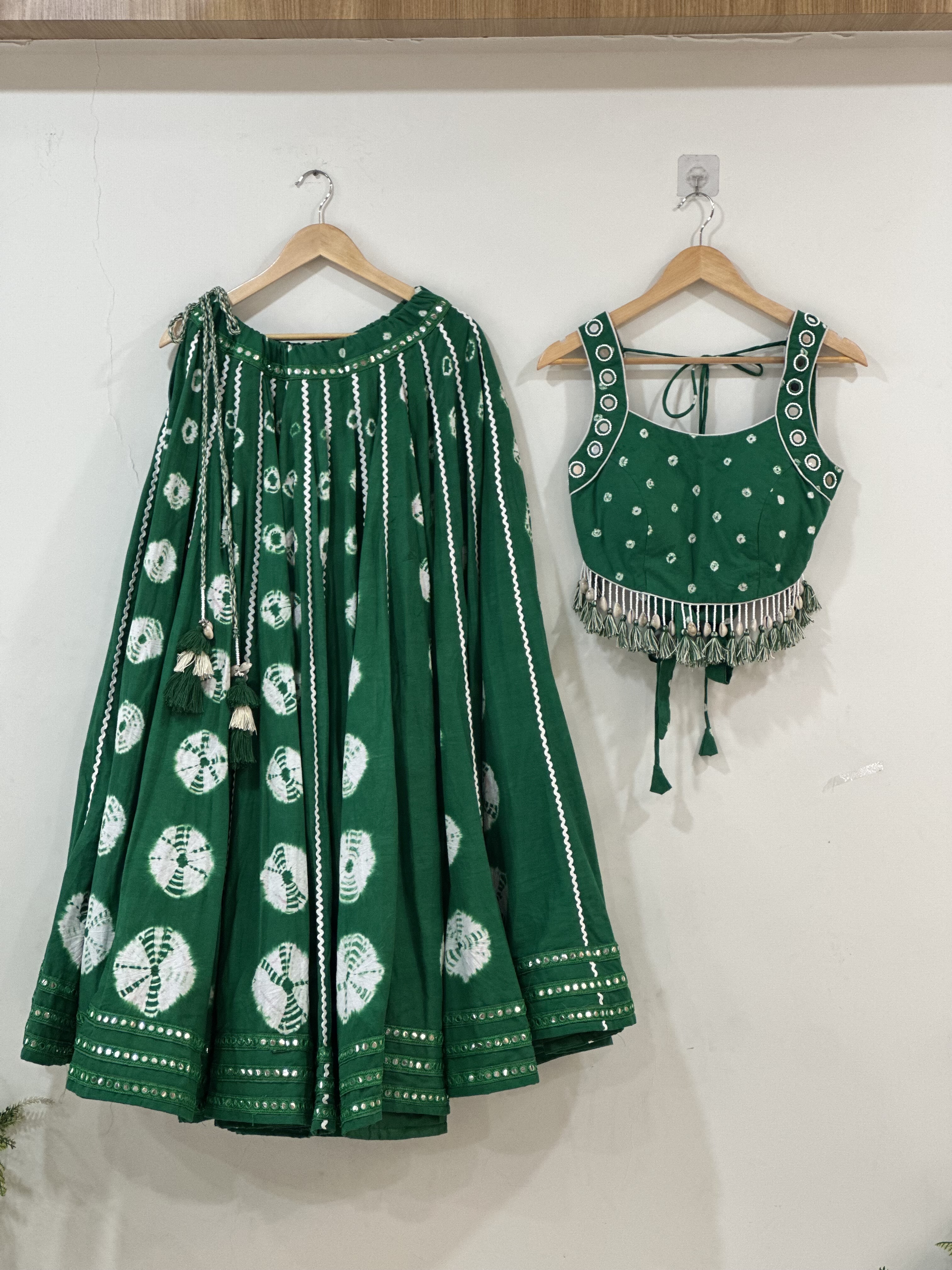 Green co-ordset chaniya choli