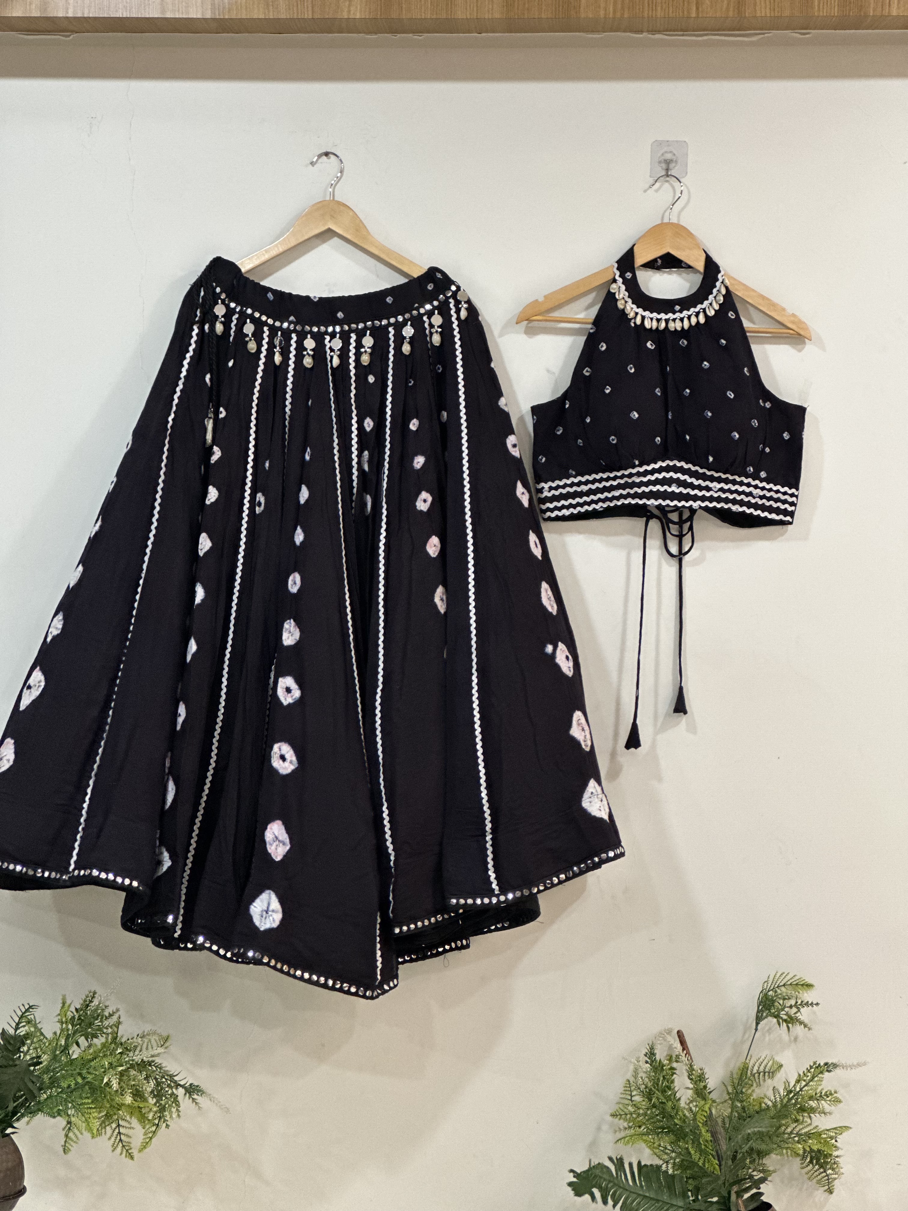 Black co-ord chaniyacholi